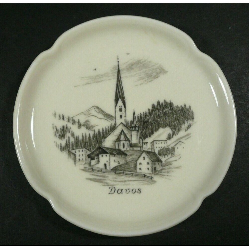Rosenthal Davos Church Germany 4" Porcelain Trinket Dish